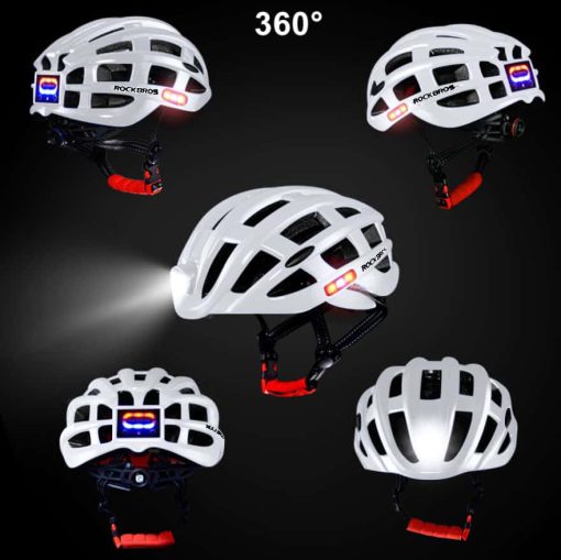 Rockbros Ultralight Intergrally Moulded LED MTB Cycling Helmet with Lights RockBros