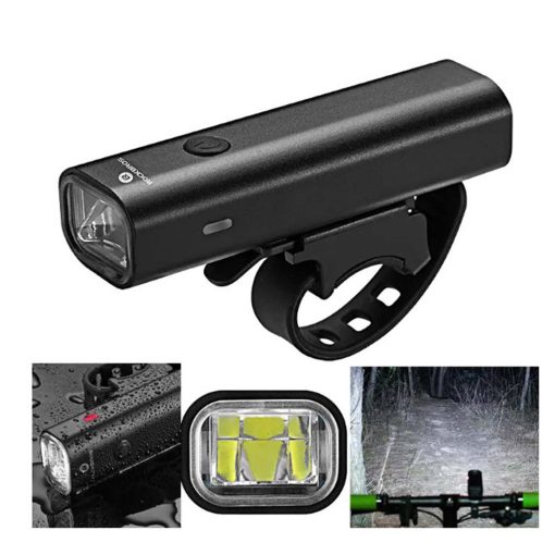 Rockbros Bike Light USB Rechargeable MTB Front 200 Lumen Lamp Headlight Aluminum RockBros